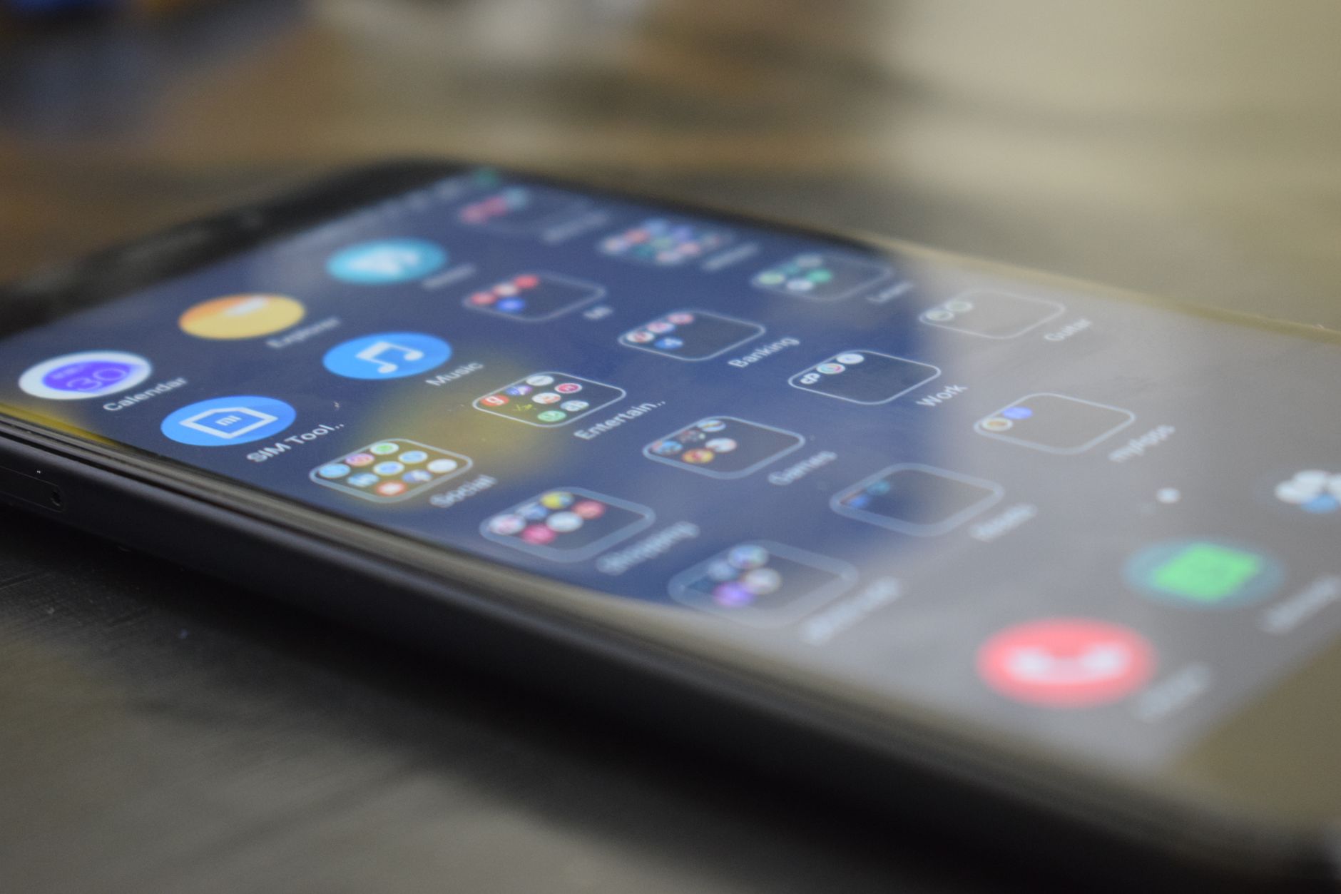 a phone s user interface with applications
